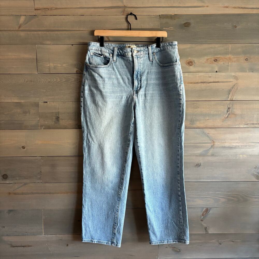 MADEWELL | Curvy Perfect Vintage Straight Jean Light Wash Size 32